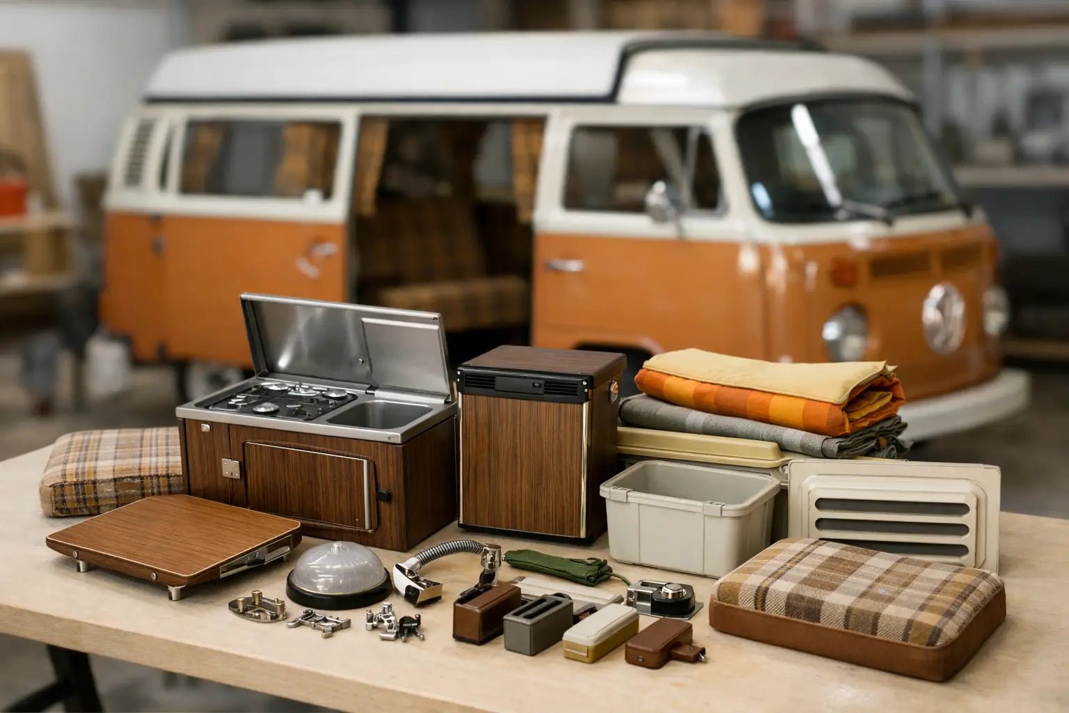 Westfalia interieur onderdelen per bouwjaar