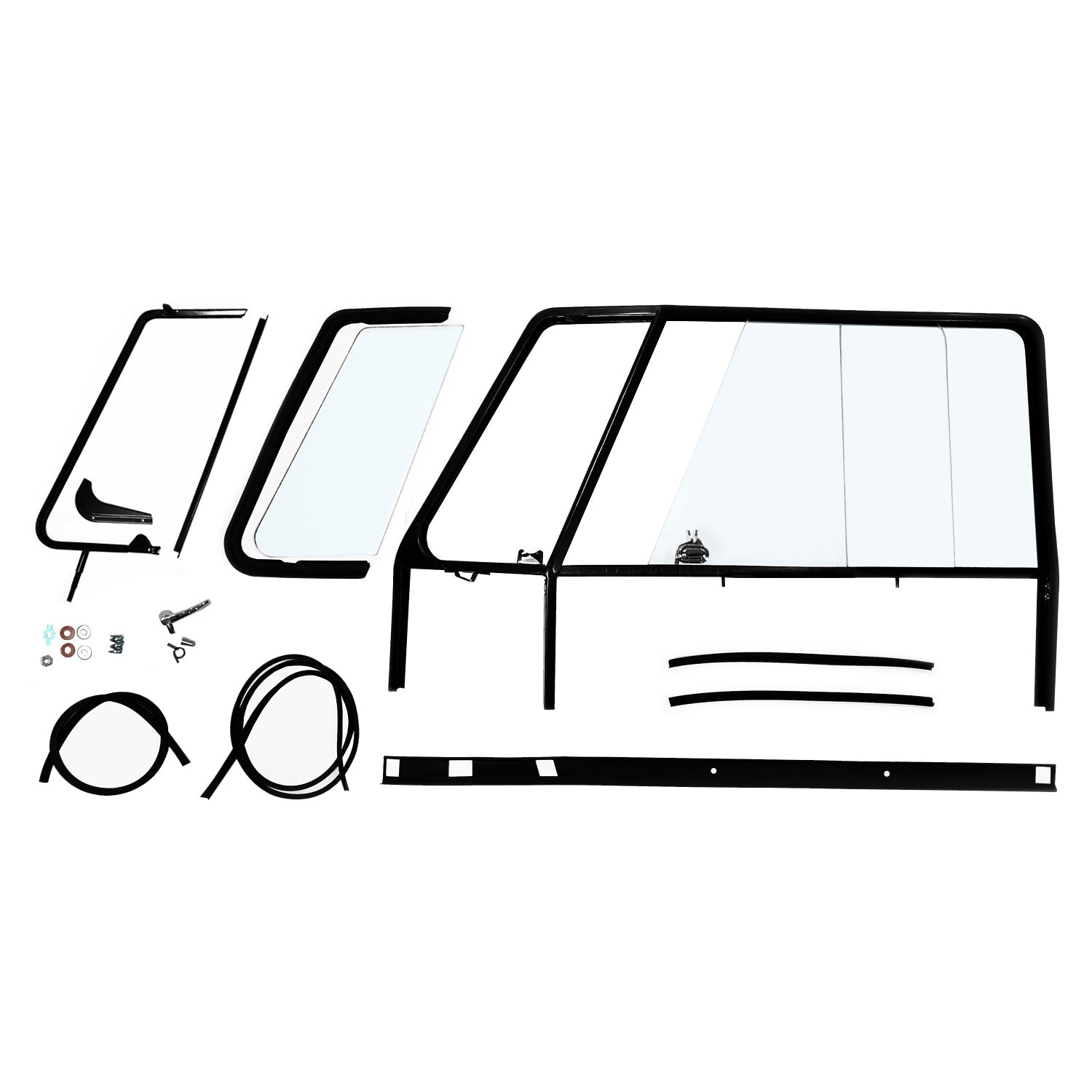 Deur raam kader compleet kit, links voor T1 — VintageDub