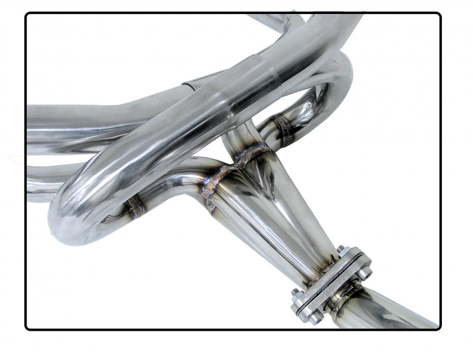 Stainless steel competition exhaust system