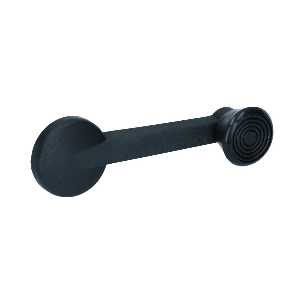 Window winder handle set with rosette, black | VW T2 Bus 08/69-07/79, Beetle, KG 08/69-07/74, Type 3 07/71- | 111 837 581J + 111 837 595A