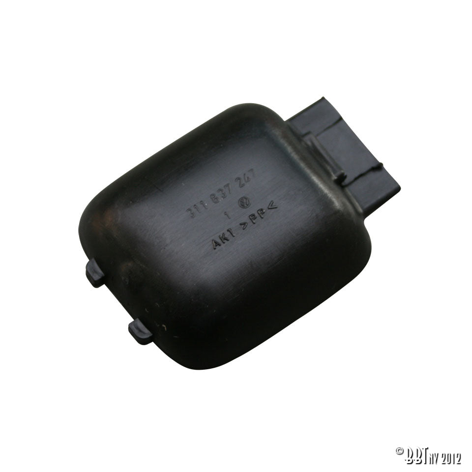 Deurklink beschermplaat binnen zwart voor T2, Kever, KG — VintageDub