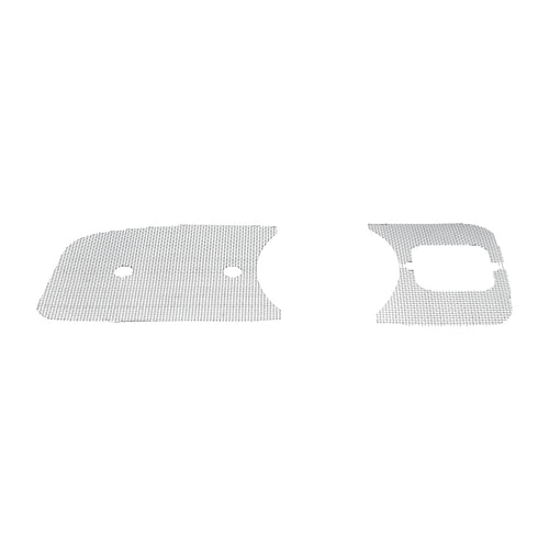 Gaas dashboard grille L+R, met benzinemeter voorziening detail — Kever