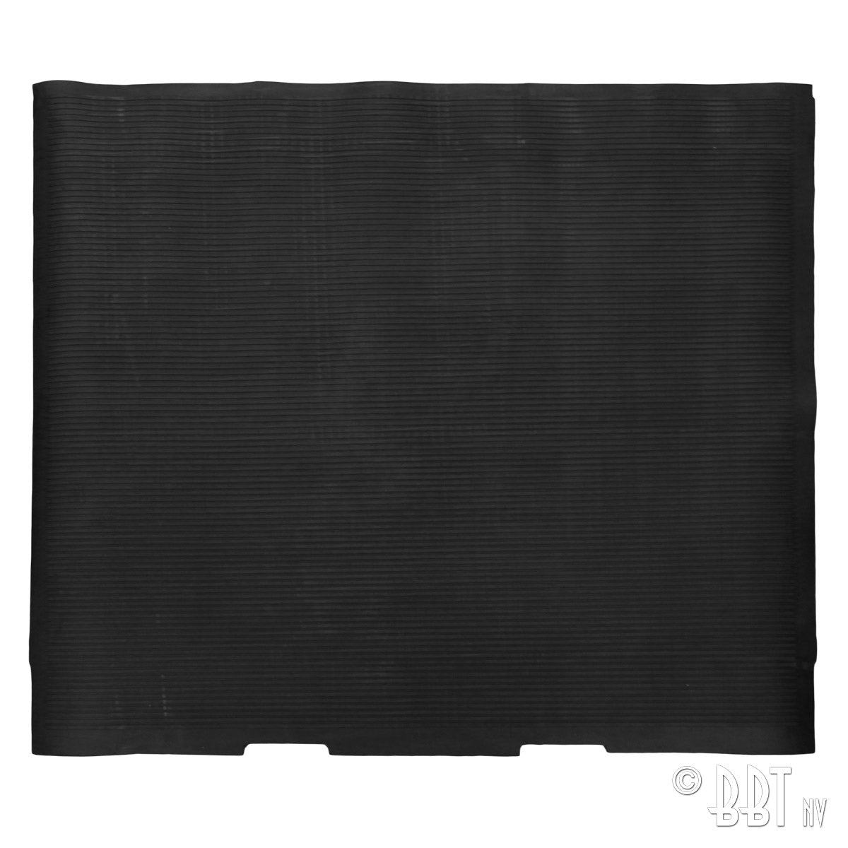 Rubber laadvloermat (zwart) detail — T1, T2
