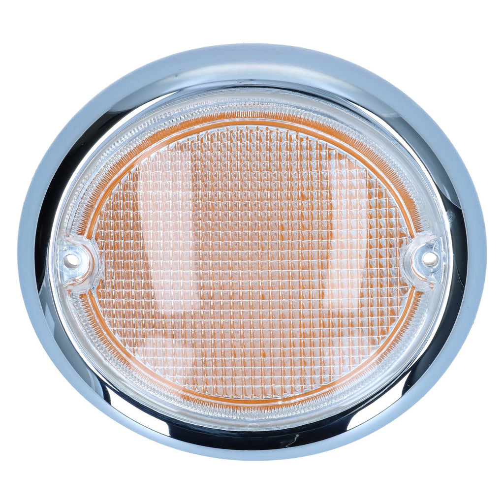 Knipperlichtglas, links, wit/oranje voor T1 — VintageDub