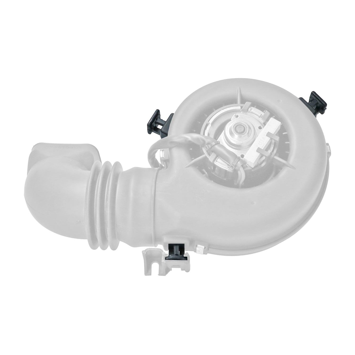 Ophangrubber ventilatie motor detail — Kever