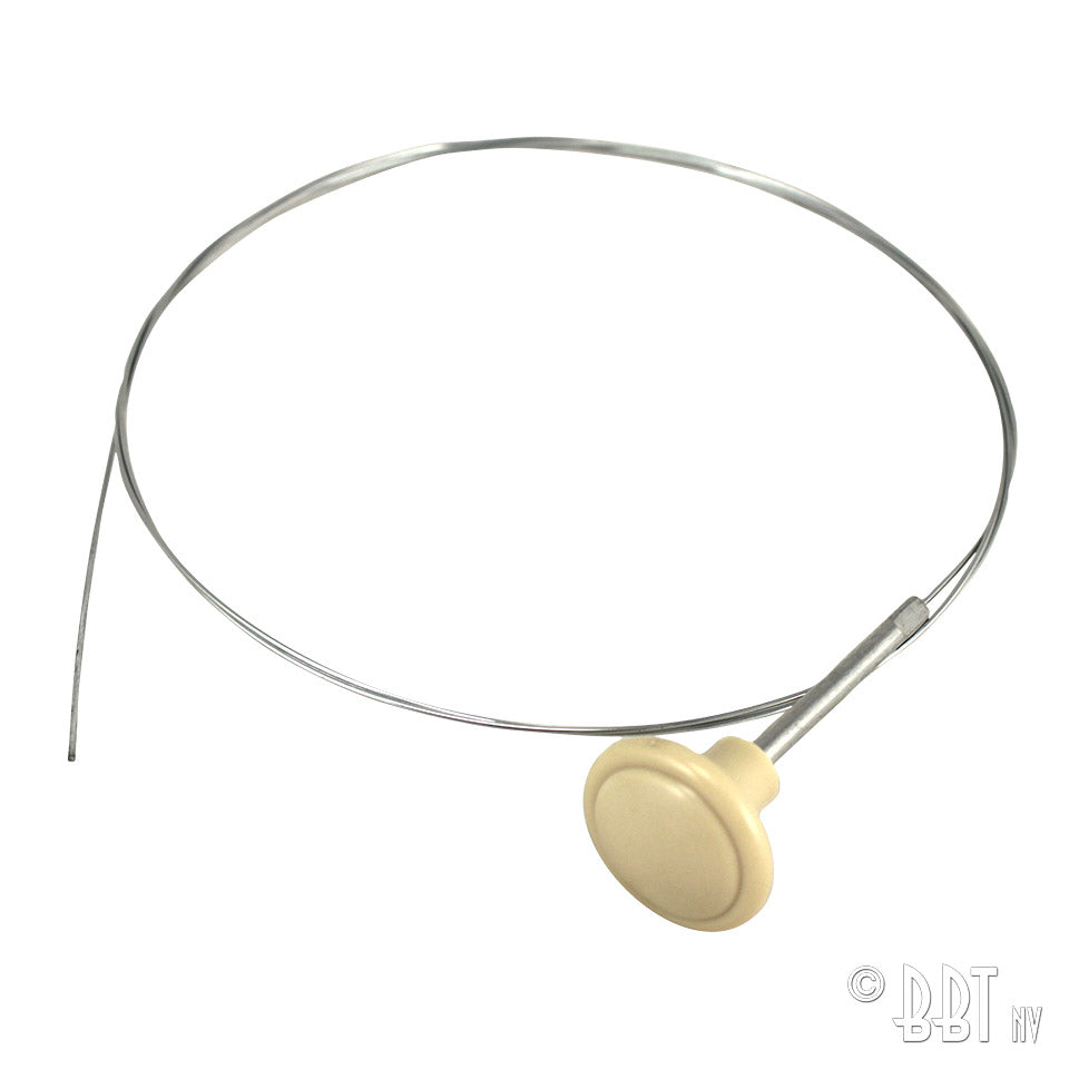 Voorkofferkabel, ivoorkleurige knop voor Kever, KG — VintageDub