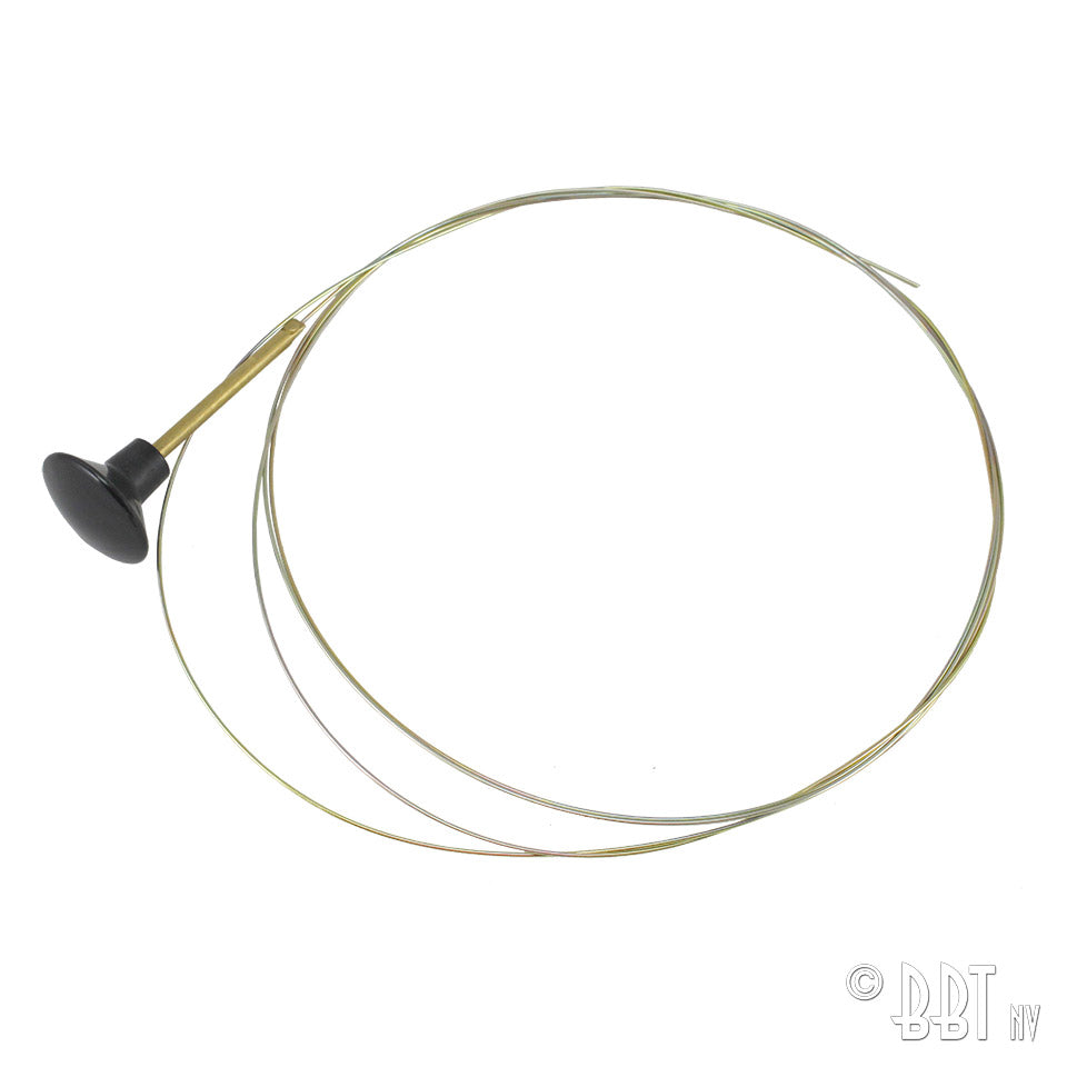 Motorklepkabel, zwarte knop voor KG — VintageDub