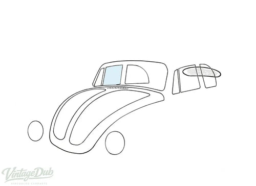 Deurruit rechts, Cabrio detail — Kever