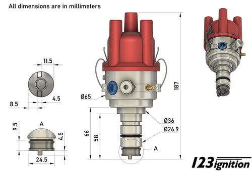 123 Ignition TUNE+-4-R-V-V Bluetooth ignition, programmable