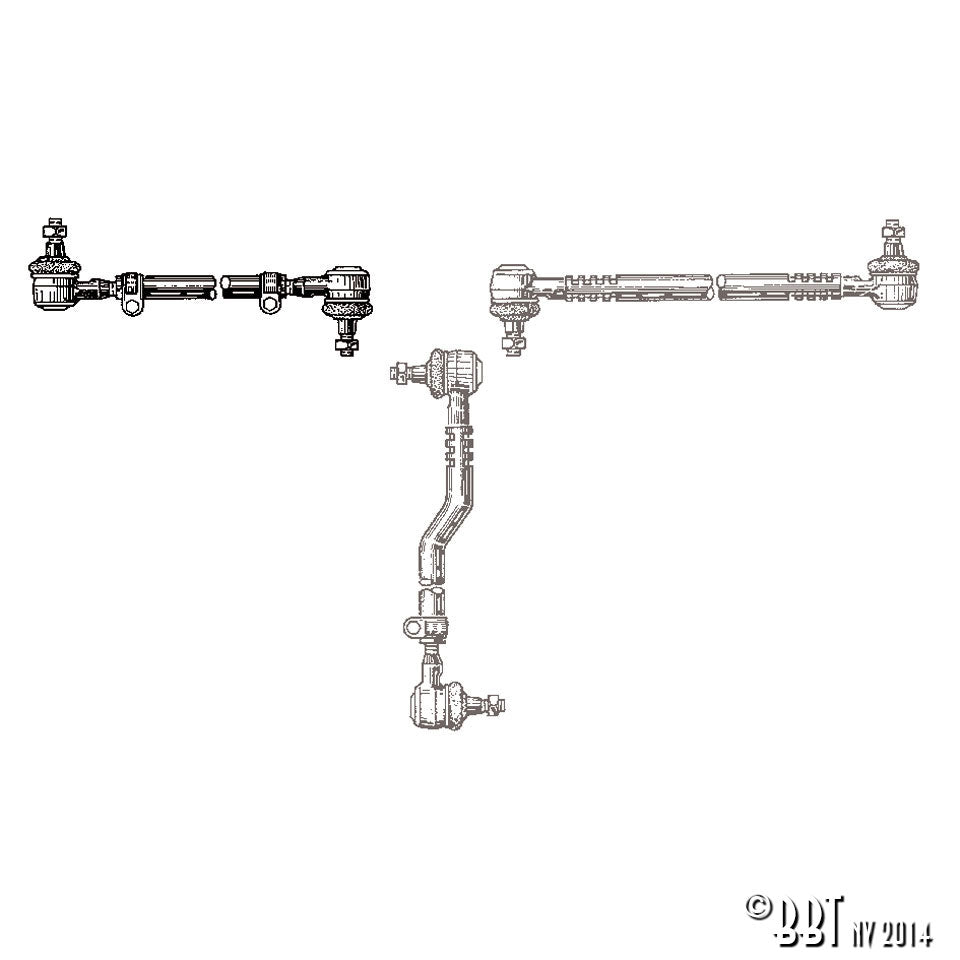 Spoorstang links of rechts, per zijde detail — T1