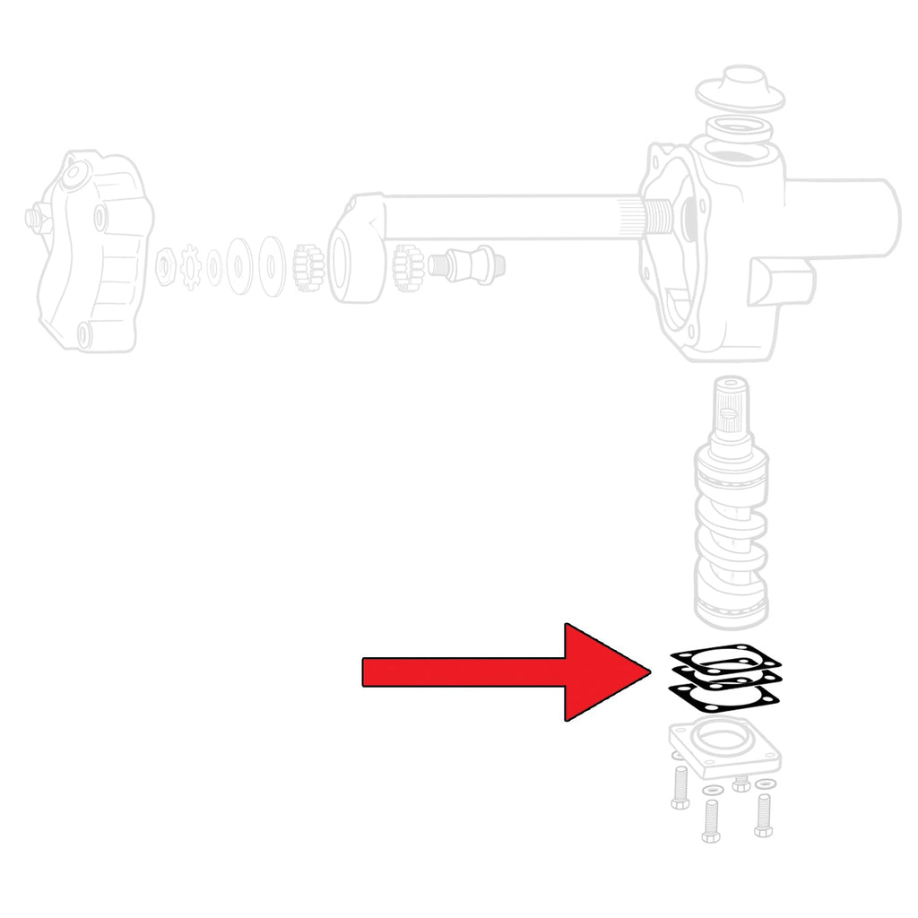 Regel ring 0.10mm voor Stuurhuis detail — T1, T2