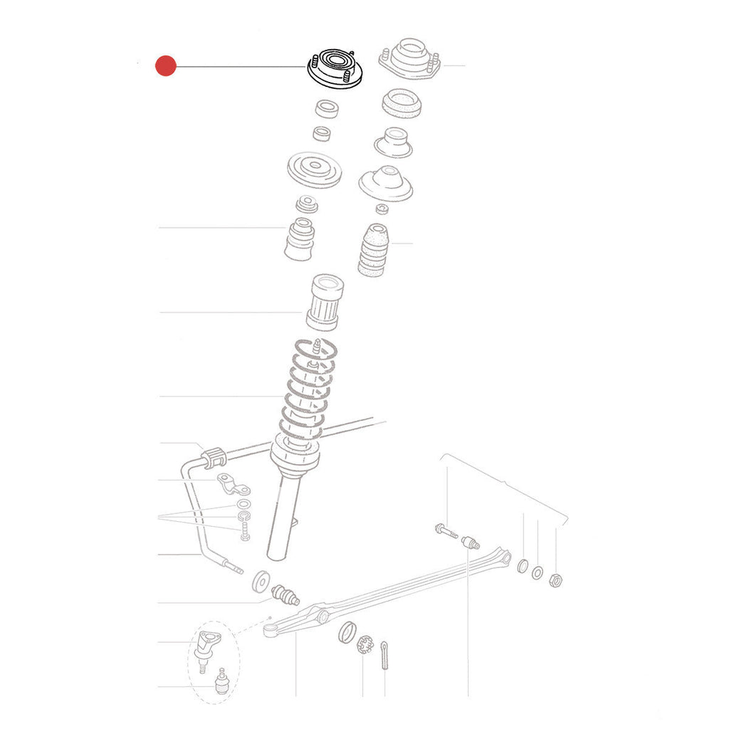 Toplager detail — Kever
