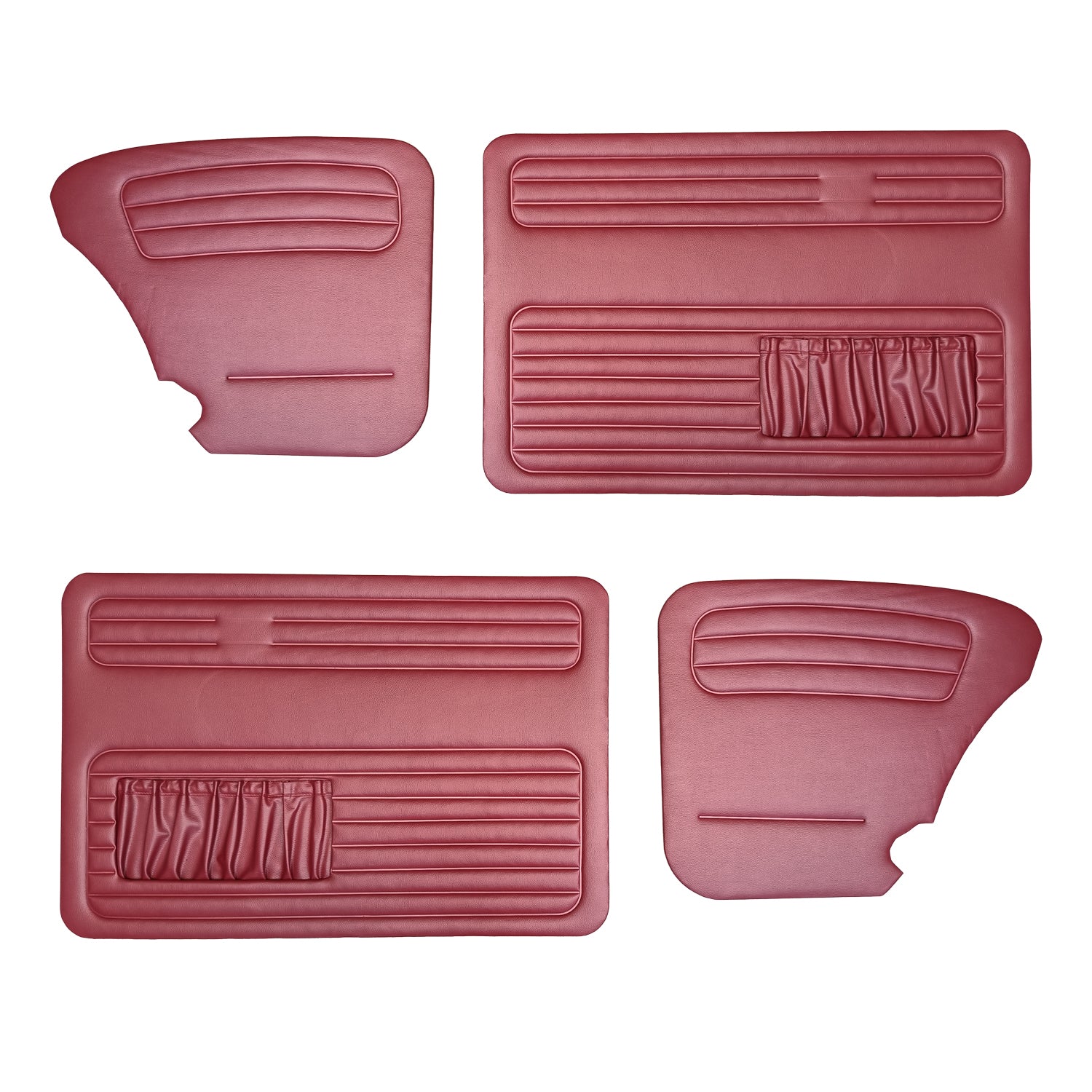 VW Beetle | Door panel set, burgundy