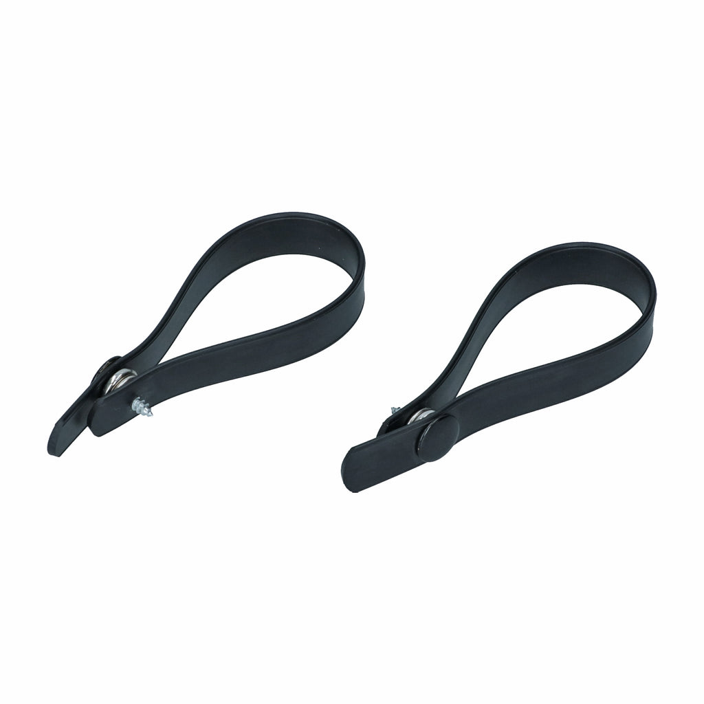 VW T1 Bus,  T2 Bus | Curtain tie backs Westfalia, black | -07/79 | 231 857 408 x2
