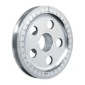 VW T1 Bus, T2 Bus, Beetle, KG | Pulley aluminium 145mm (with holes), black scale