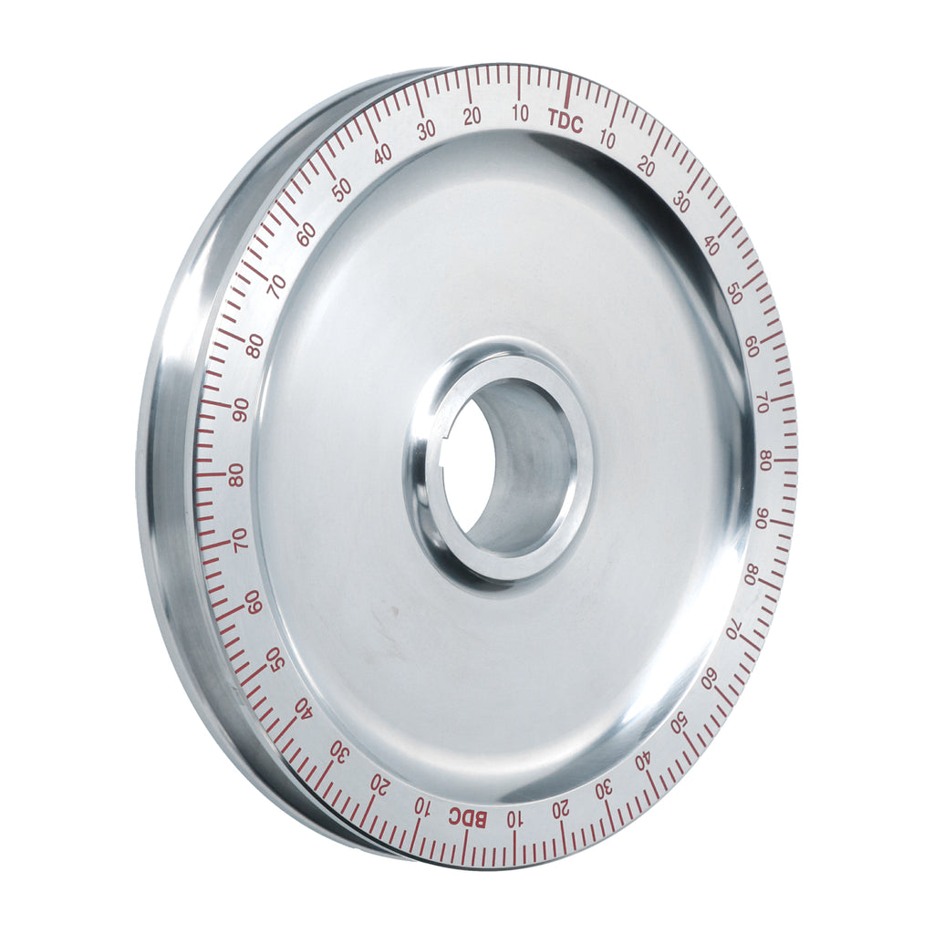 VW T1 Bus, T2 Bus, Beetle, KG | Pulley aluminium 170mm (without holes), red scale