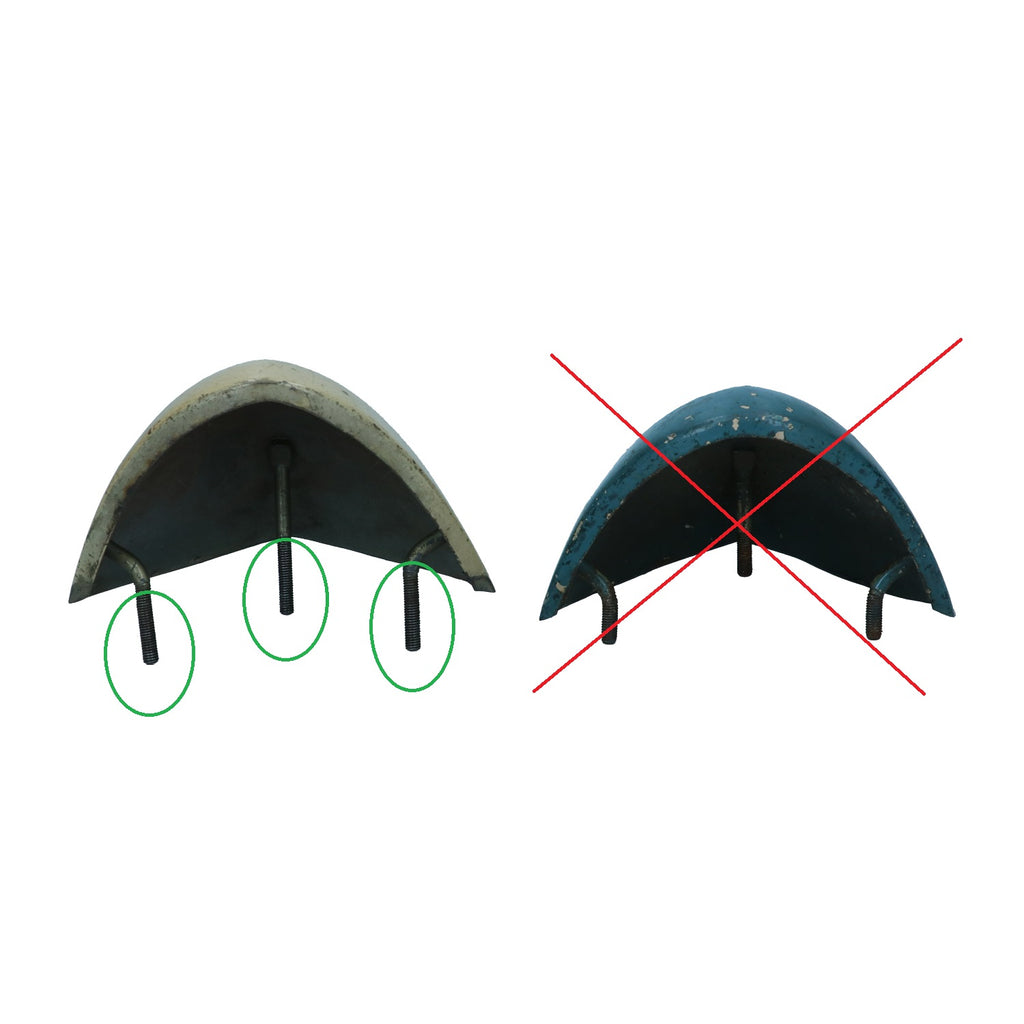 Rubber nummerplaatverlichting plexi afdekplaatje binnenkant – VW Kever – OEM 111 943 197 – detail 3