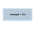 Kleurcode sticker L13K - sonnengelb voor VW T1 Bus, T2 Bus, Kever en Karmann Ghia - VintageDub