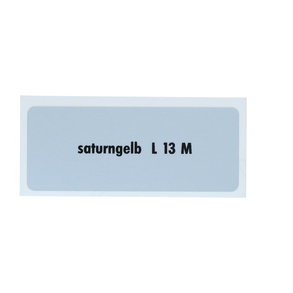 Kleurcode sticker L13M - saturngelb voor VW T1 Bus, T2 Bus, Kever en Karmann Ghia - VintageDub