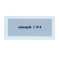 Kleurcode sticker L19K - yukongelb voor VW T1 Bus, T2 Bus, Kever en Karmann Ghia - VintageDub