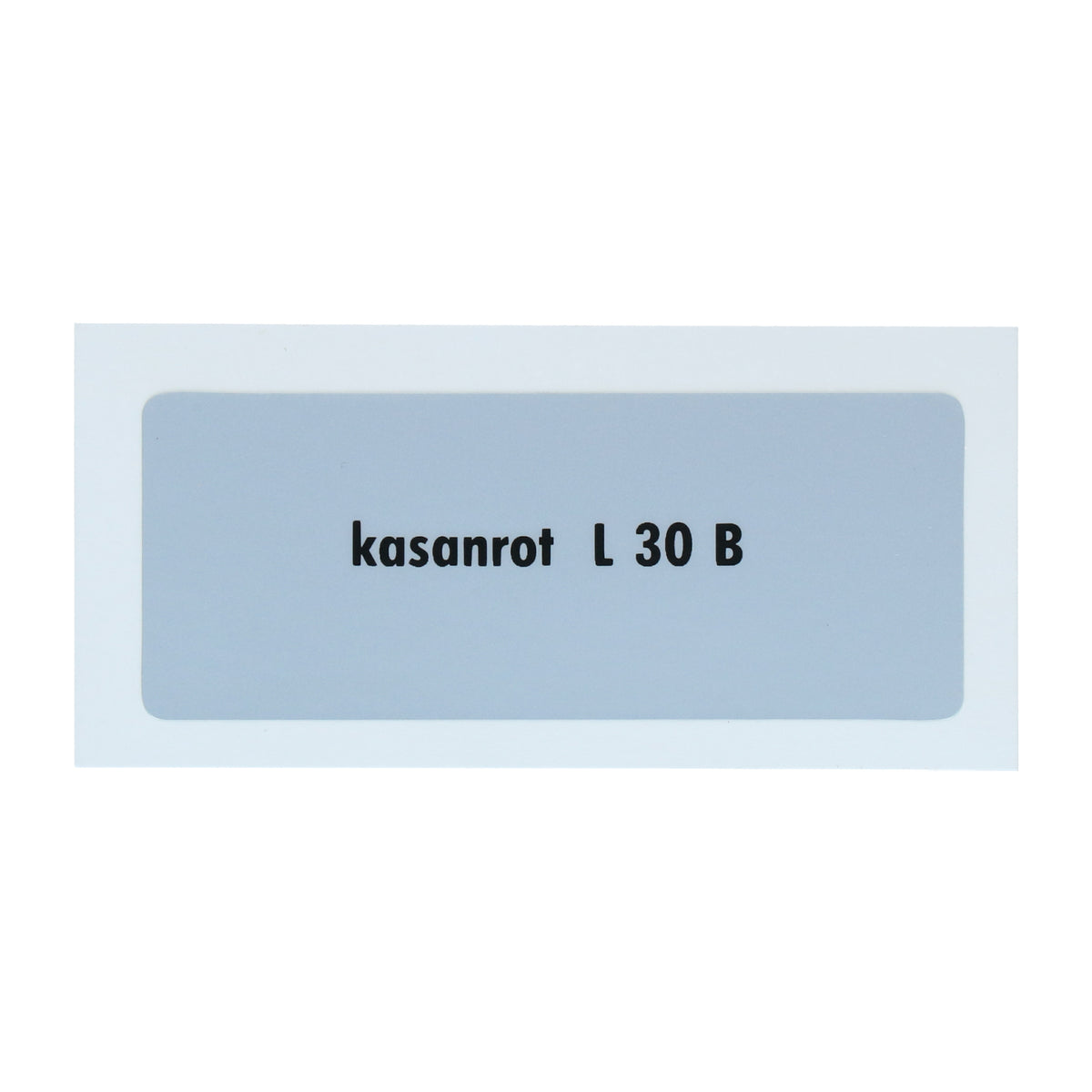 Kleurcode sticker L30B - kasanrot voor VW T1 Bus, T2 Bus, Kever en Karmann Ghia - VintageDub