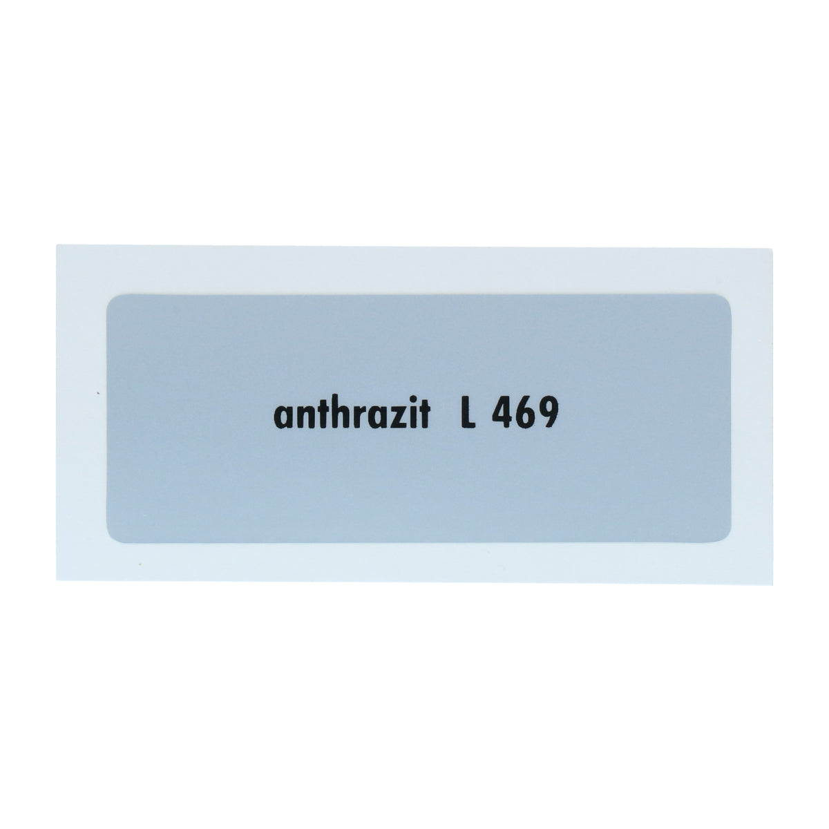 Kleurcode sticker L469 - anthrazit voor VW T1 Bus, T2 Bus, Kever en Karmann Ghia - VintageDub