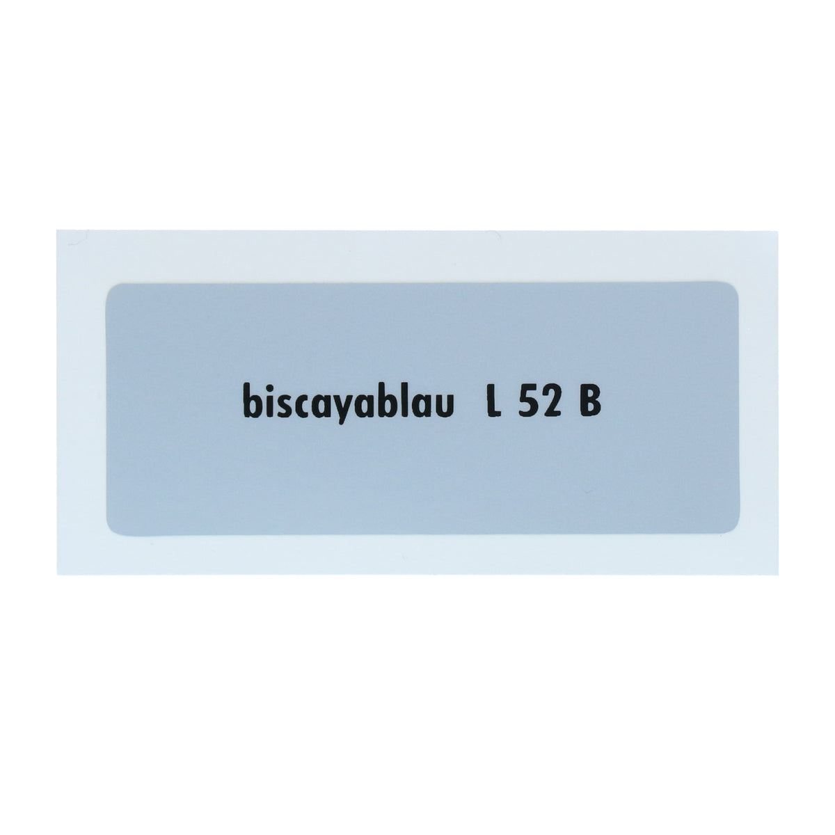 Kleurcode sticker L52B - biscayablau voor VW T1 Bus, T2 Bus, Kever en Karmann Ghia - VintageDub
