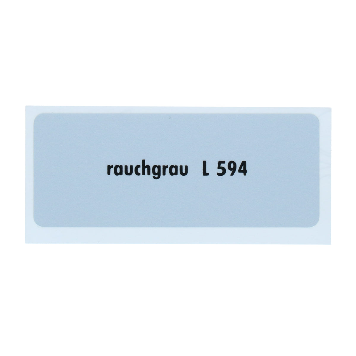 Kleurcode sticker L594 - rauchgrau voor VW T1 Bus, T2 Bus, Kever en Karmann Ghia - VintageDub