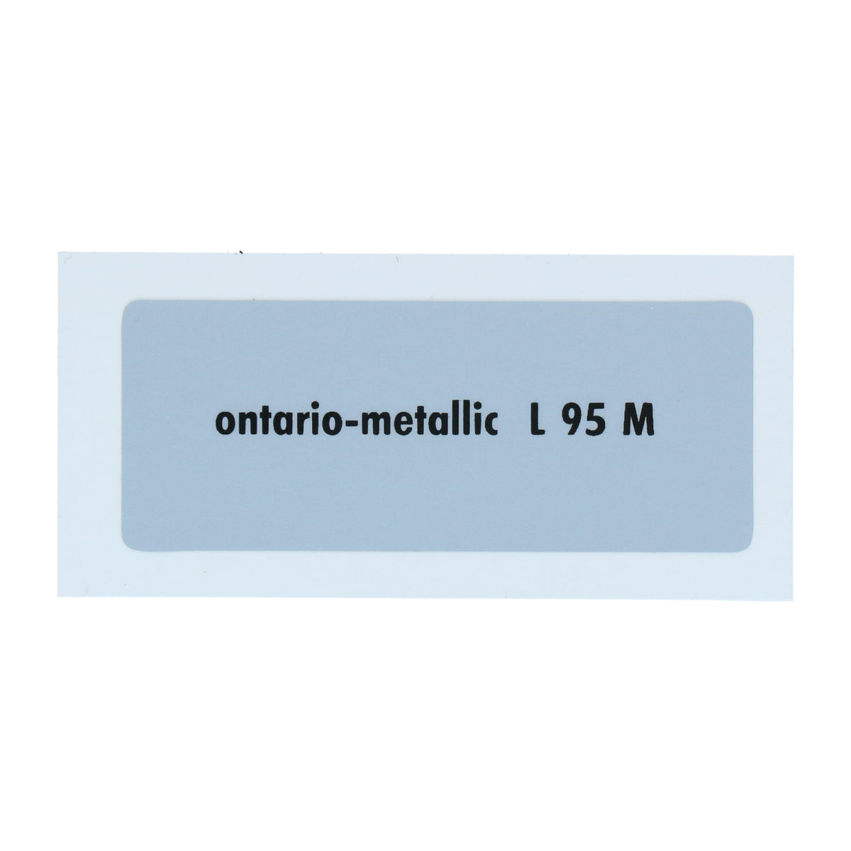 Kleurcode sticker L95M - ontariometallic voor VW T1 Bus, T2 Bus, Kever en Karmann Ghia - VintageDub