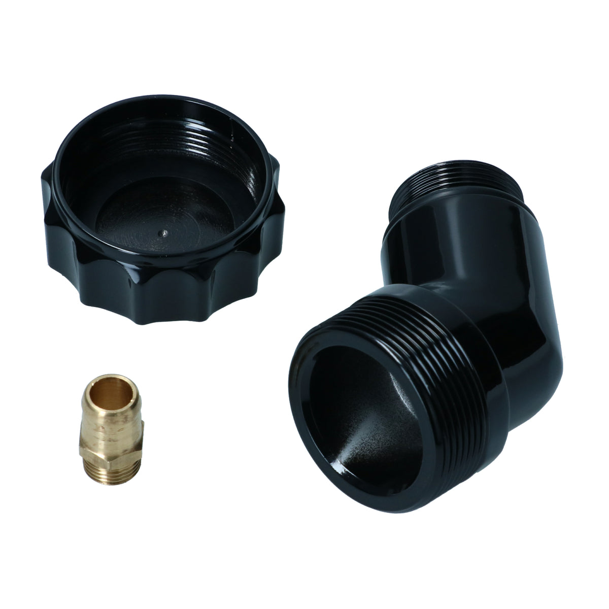 VW T1 Bus, T2 Bus, Beetle, KG | Vertical oil filler aluminium, billet cap black | Type1 12/13/15/1600cc