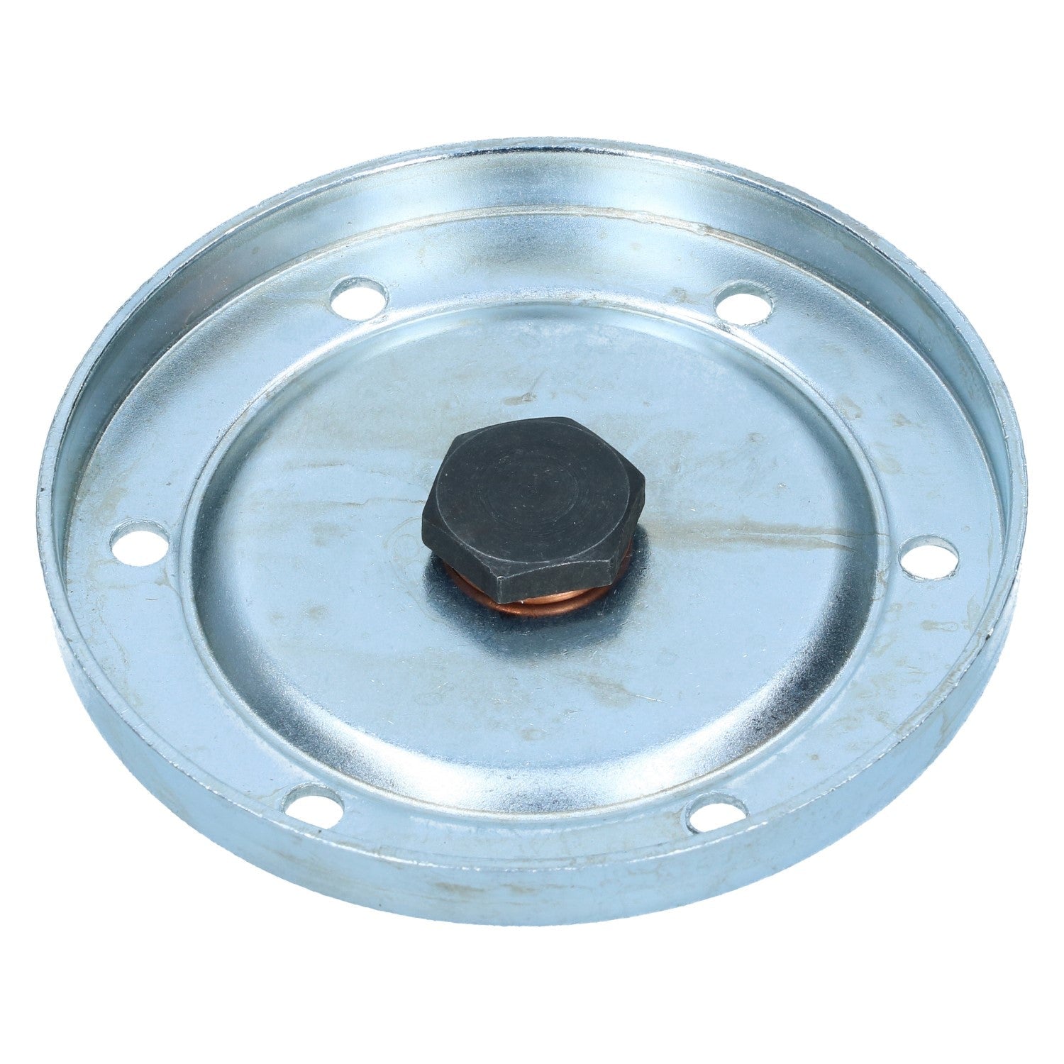 Olieverversingsplaat 25-30 pk met aflaatplug voor T1, Kever, KG — VintageDub