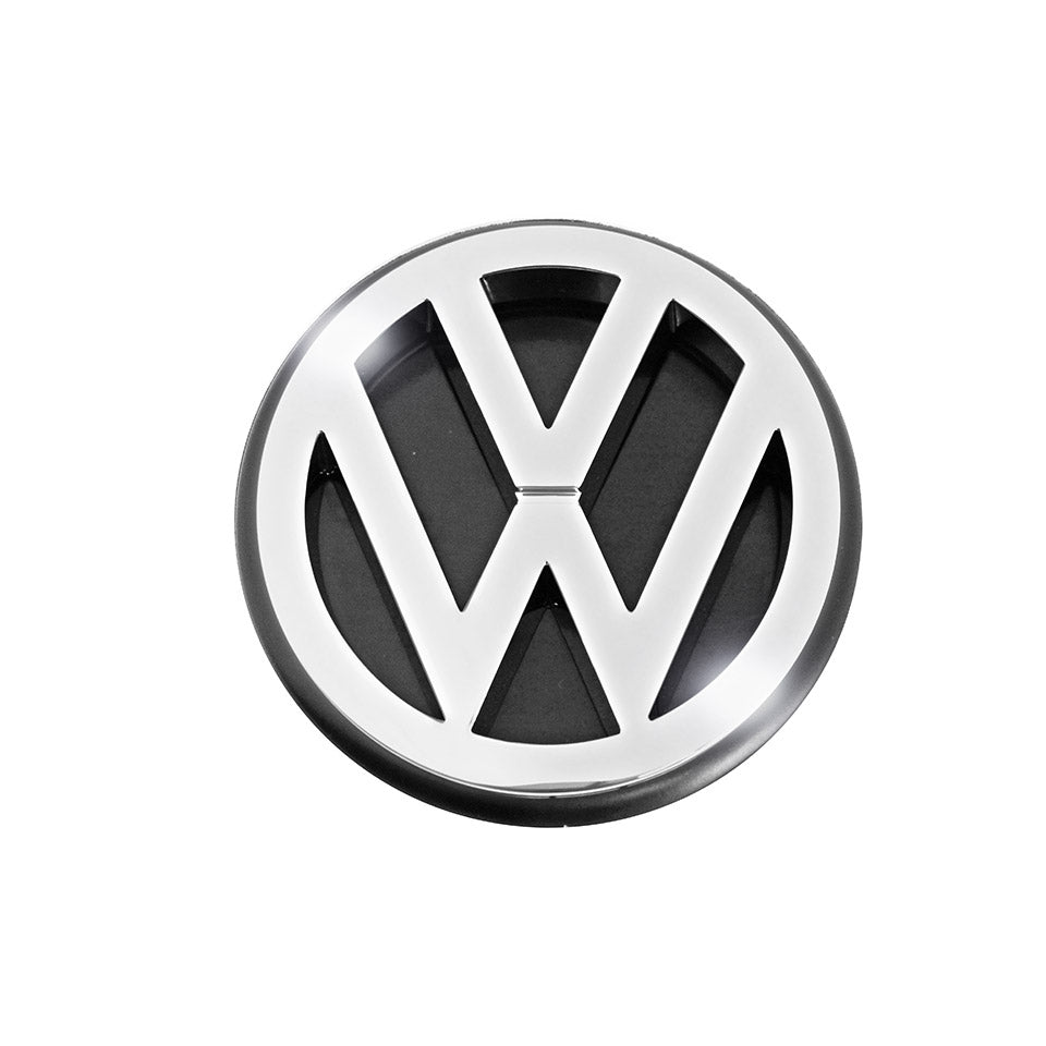Embleem VW achteraan chroom - 100mm (orgineel) detail — T3