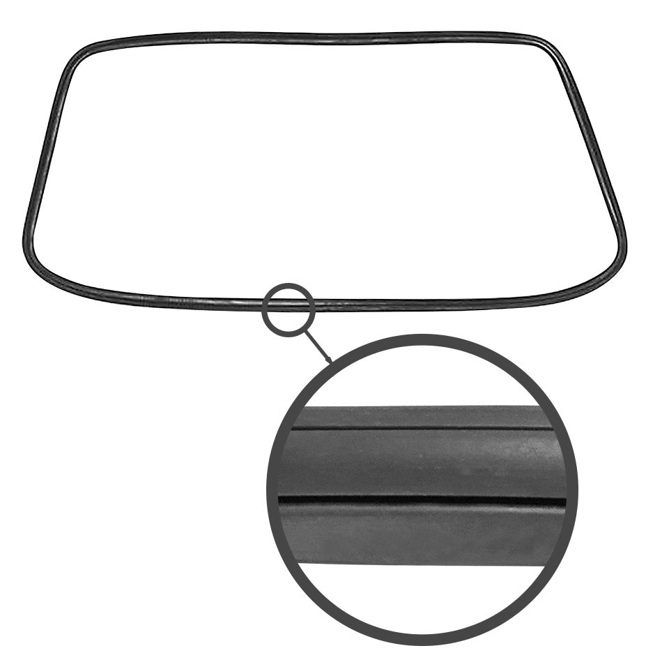 Voorruitrubber 'Deluxe' (plastiek sierlijst) — VintageDub