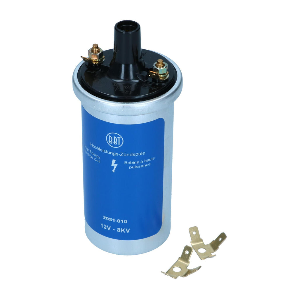Bobijn blauw 12 volt voor T1, T2, Kever, KG — VintageDub