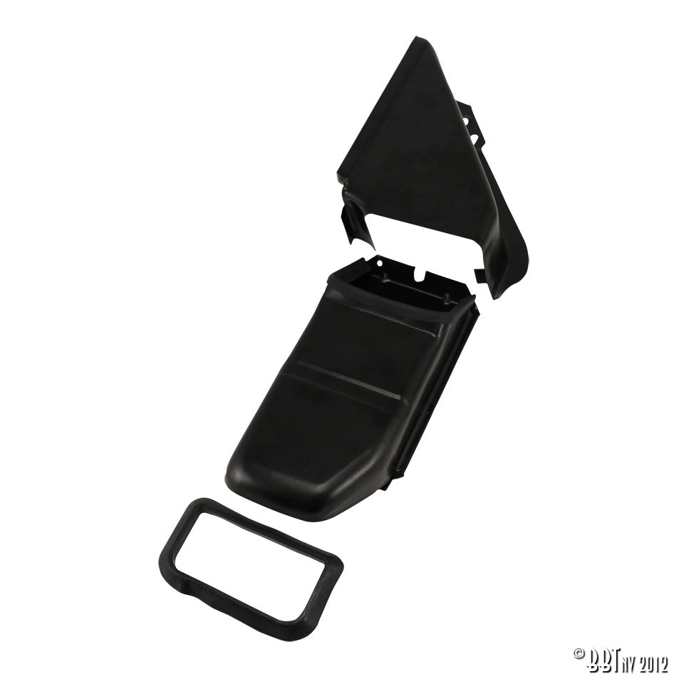 Platen rond oliekoeler, zwart voor T1, T2, Kever, KG — VintageDub