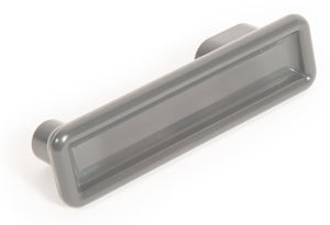 VW T2 Door handle for cupboard without push button, dark grey, Westfalia, 8/1967-7/1979