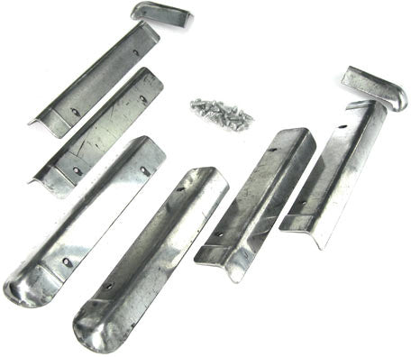 Westfalia louvered window side aluminium trim and protection with stainless steel screw, 8/1967-7/1979