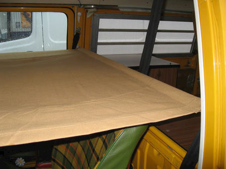 VW T2 Bus | Cab child bunk with adjustable poles and fitting kit, Westfalia, 8/1967-7/1979