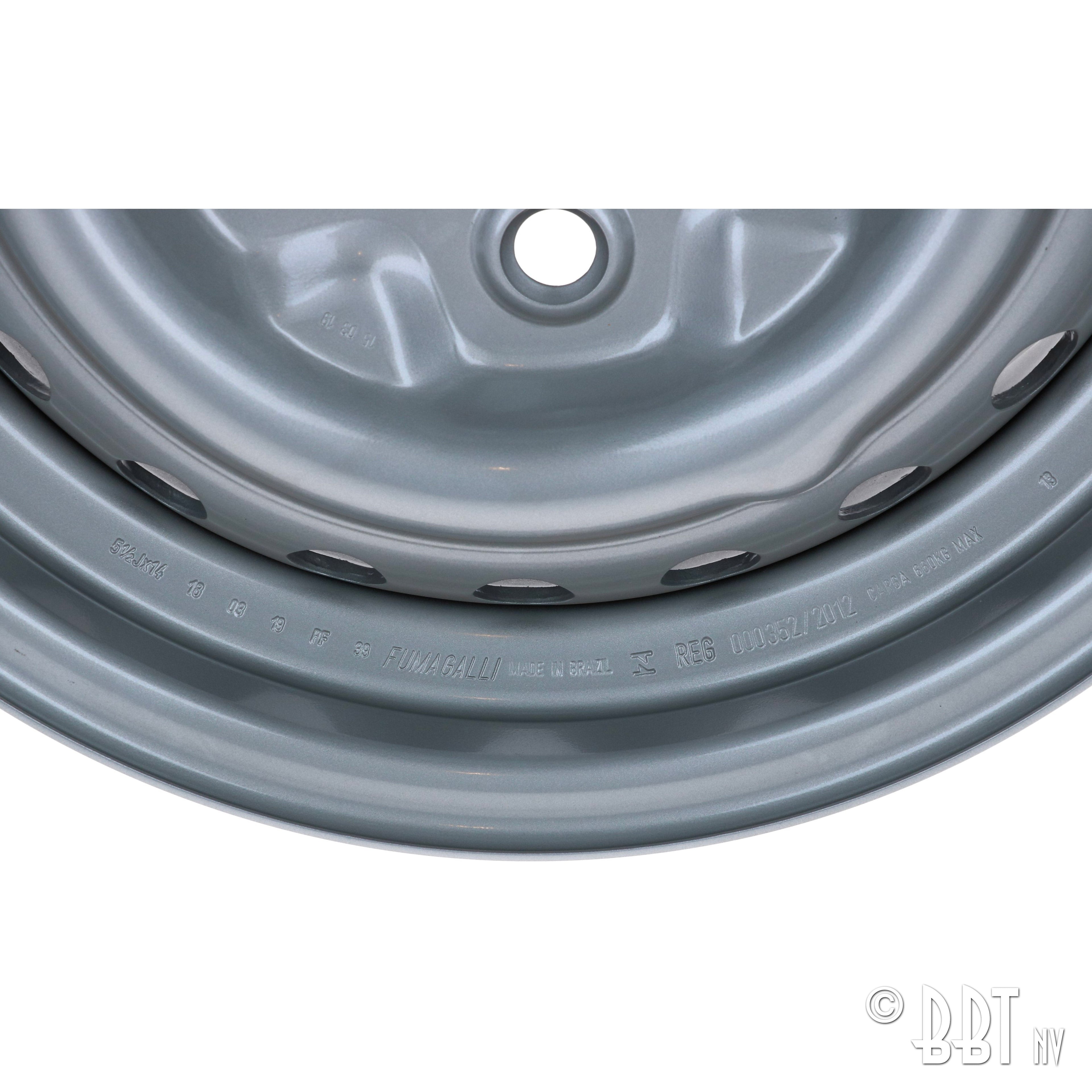 Velg standaard, grijs OEM, 5-gaats (5x112), 5.5 x 14", ET 39 detail — T1, T2