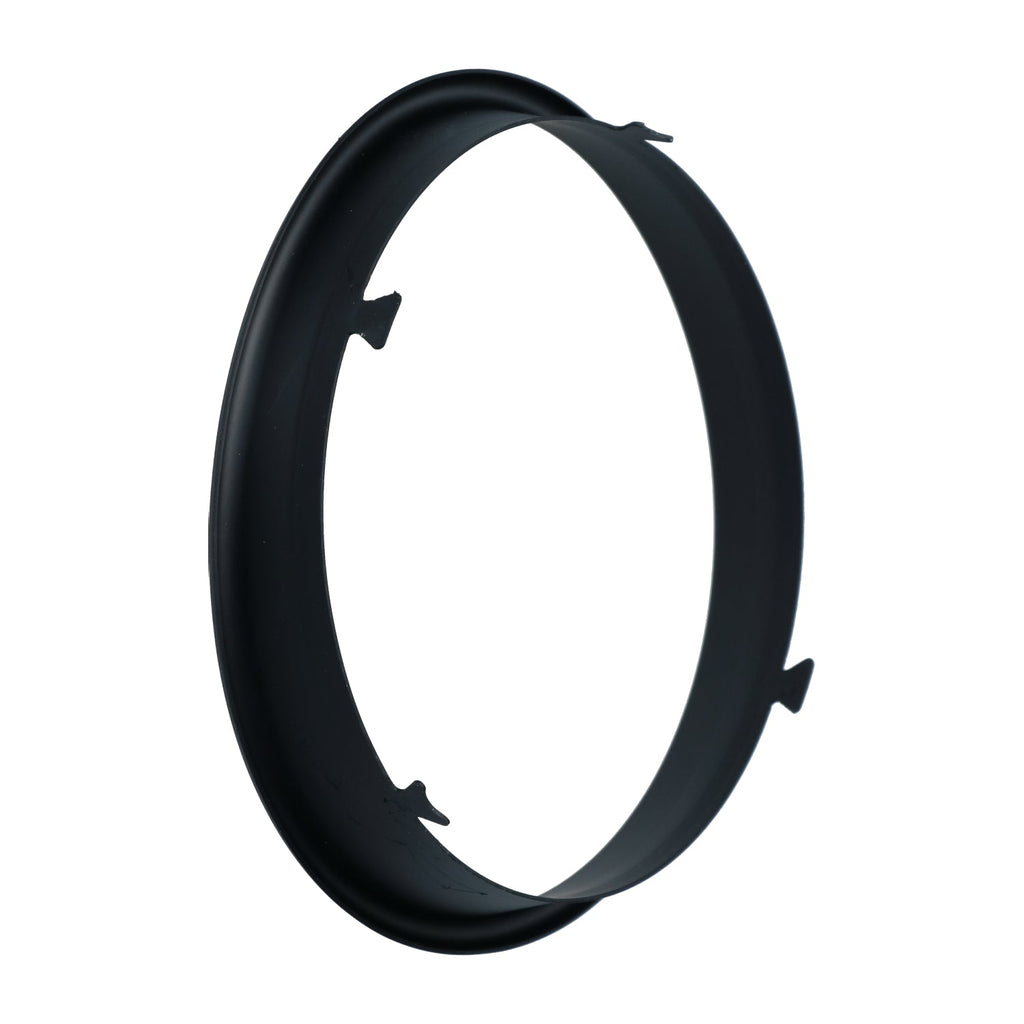 Ring rond km-teller, aluminium zwart detail — Kever