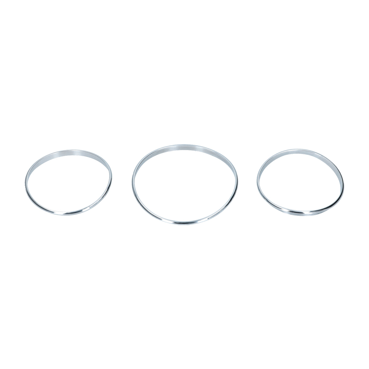 VW T2 Bus | Ring set instrument panel 3-piece (Aluminium)