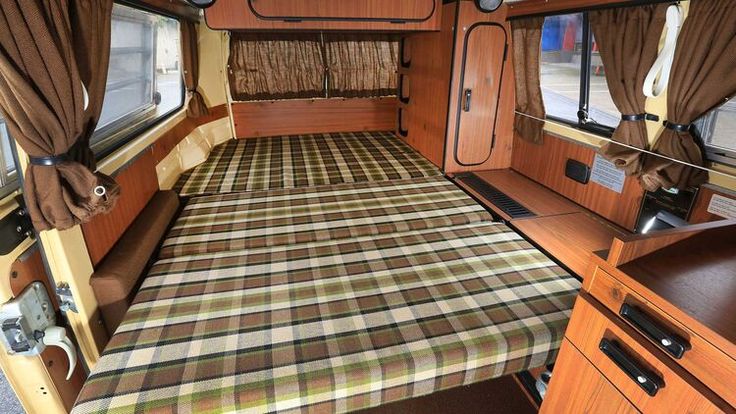 VW T2 Bus Curtains set, brown, 10 pieces, Westfalia, 8/1967-7/1979