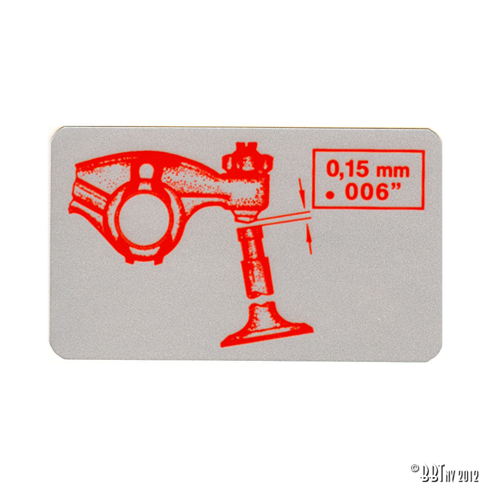 Sticker klepspeling voor T1, T2, Kever, KG — VintageDub