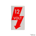 Sticker 12V voor T1, T2, Kever, KG — VintageDub
