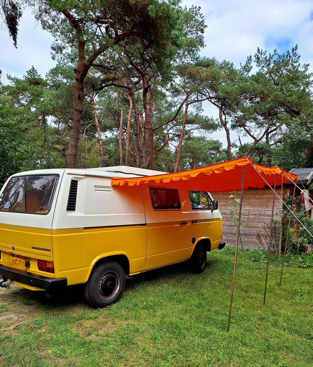 VW T2 Bus | Vintage sun awning, orange, until 07/79
