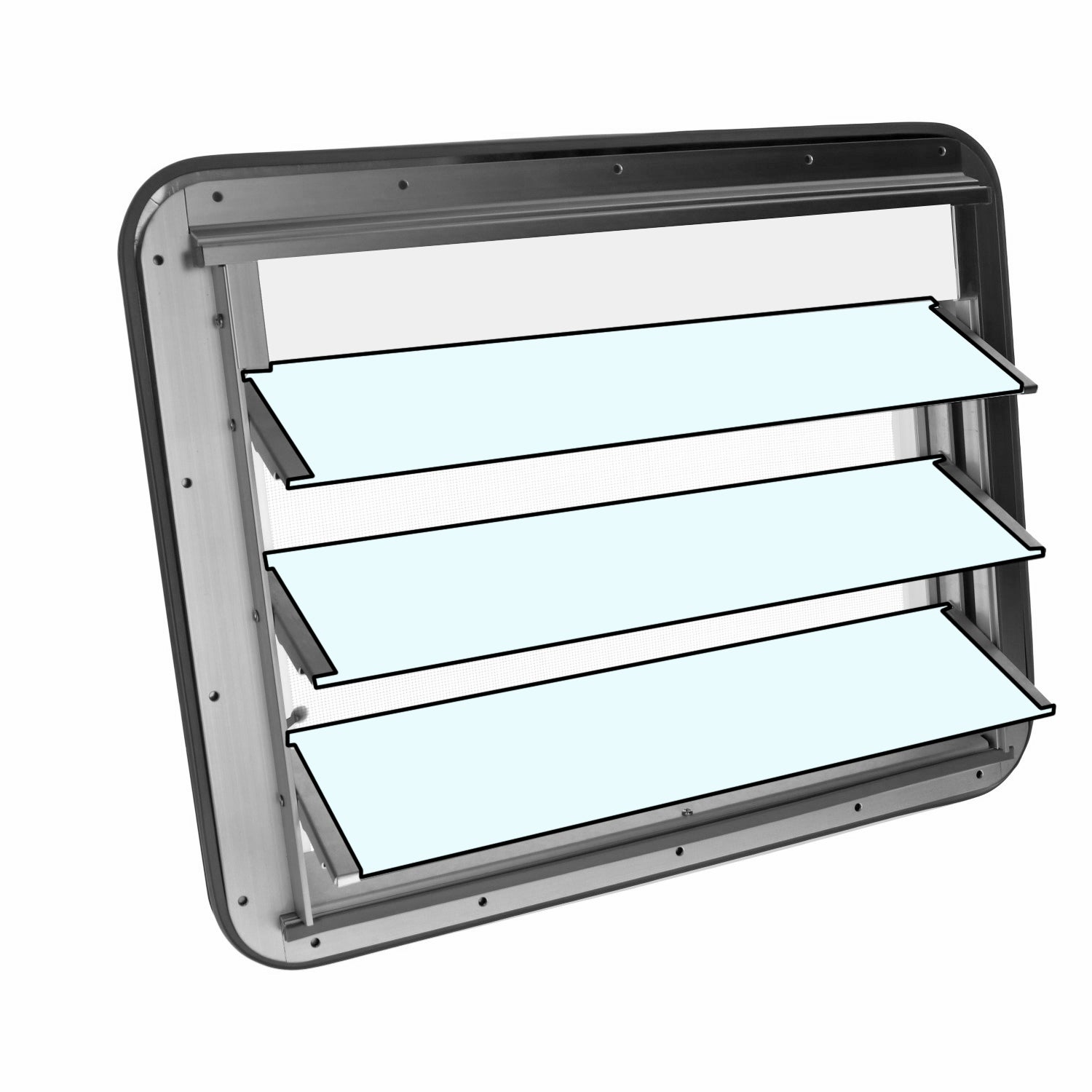Westfalia louvre ruit, lamel voor T1 — VintageDub