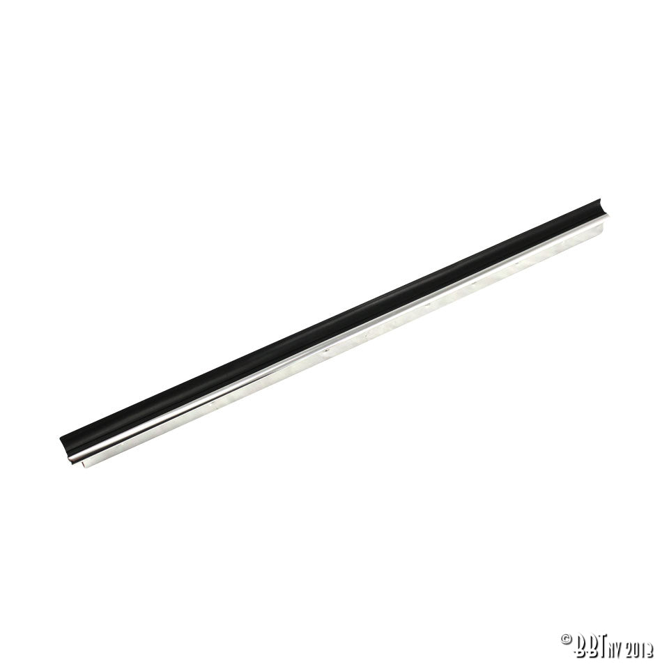 Ruitlikker zijruit buitenk. chroom + rubber, per stuk, links voor Kever — VintageDub