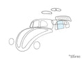 Deurruit links voor Kever — VintageDub