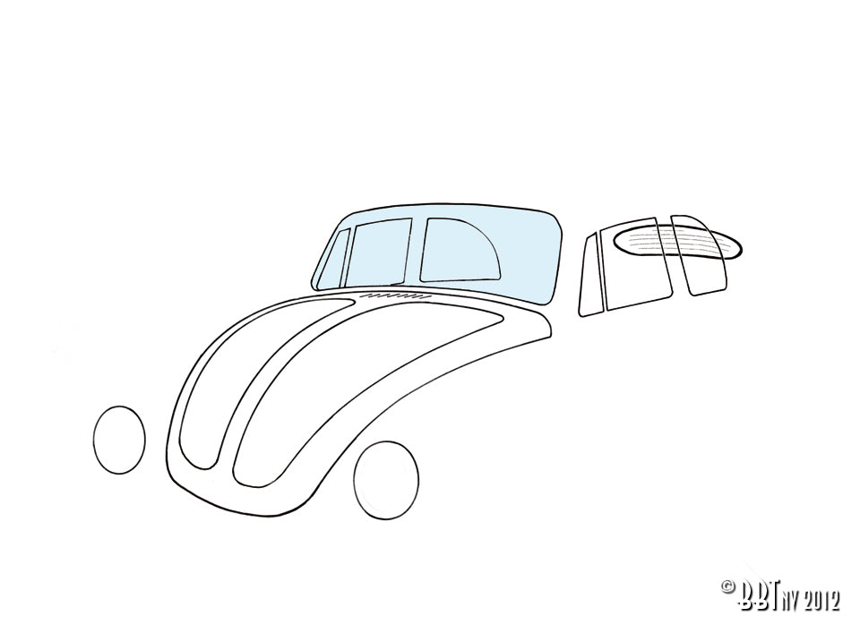 Voorruit kever Cabrio voor Kever — VintageDub