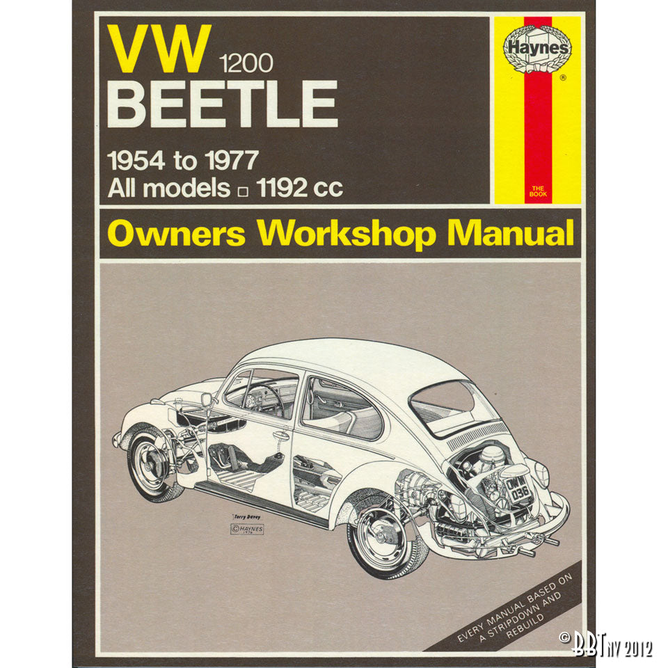 VW Kever Manual 1200, Engels, J.H. Haynes voor Kever — VintageDub
